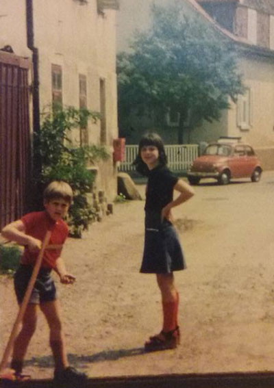 Me and my sister in Germany - 1978 | Office Anywhere