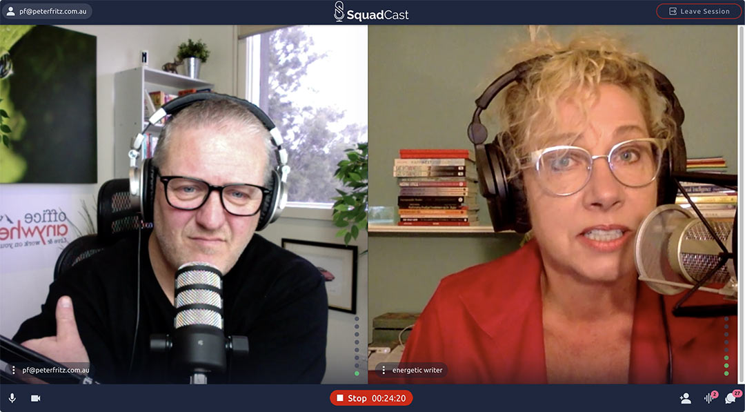 Mary Rogers and Peter Fritz on SquadCast | Office Anywhere